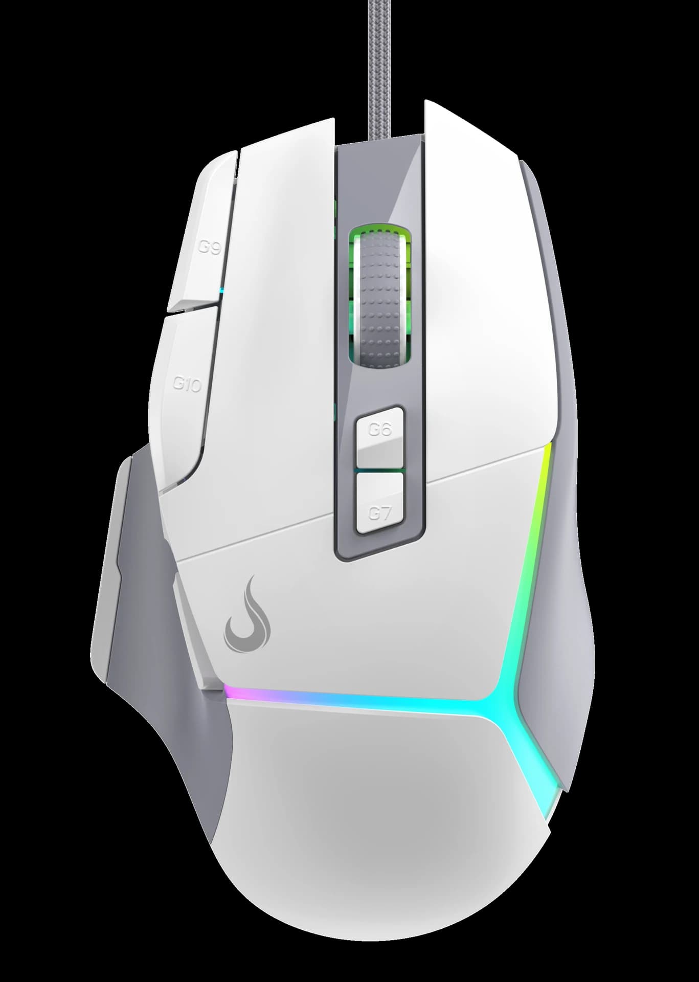 MOUSE GAMER LASER PRO WHITE RGB