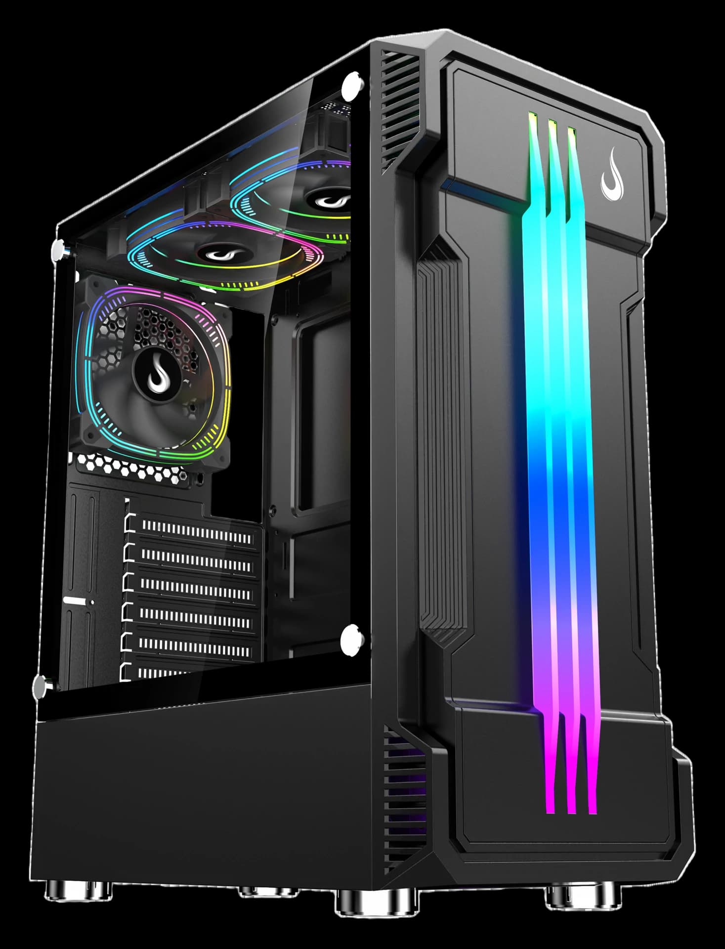 GABINETE ZEUS GLASS 01 BLACK