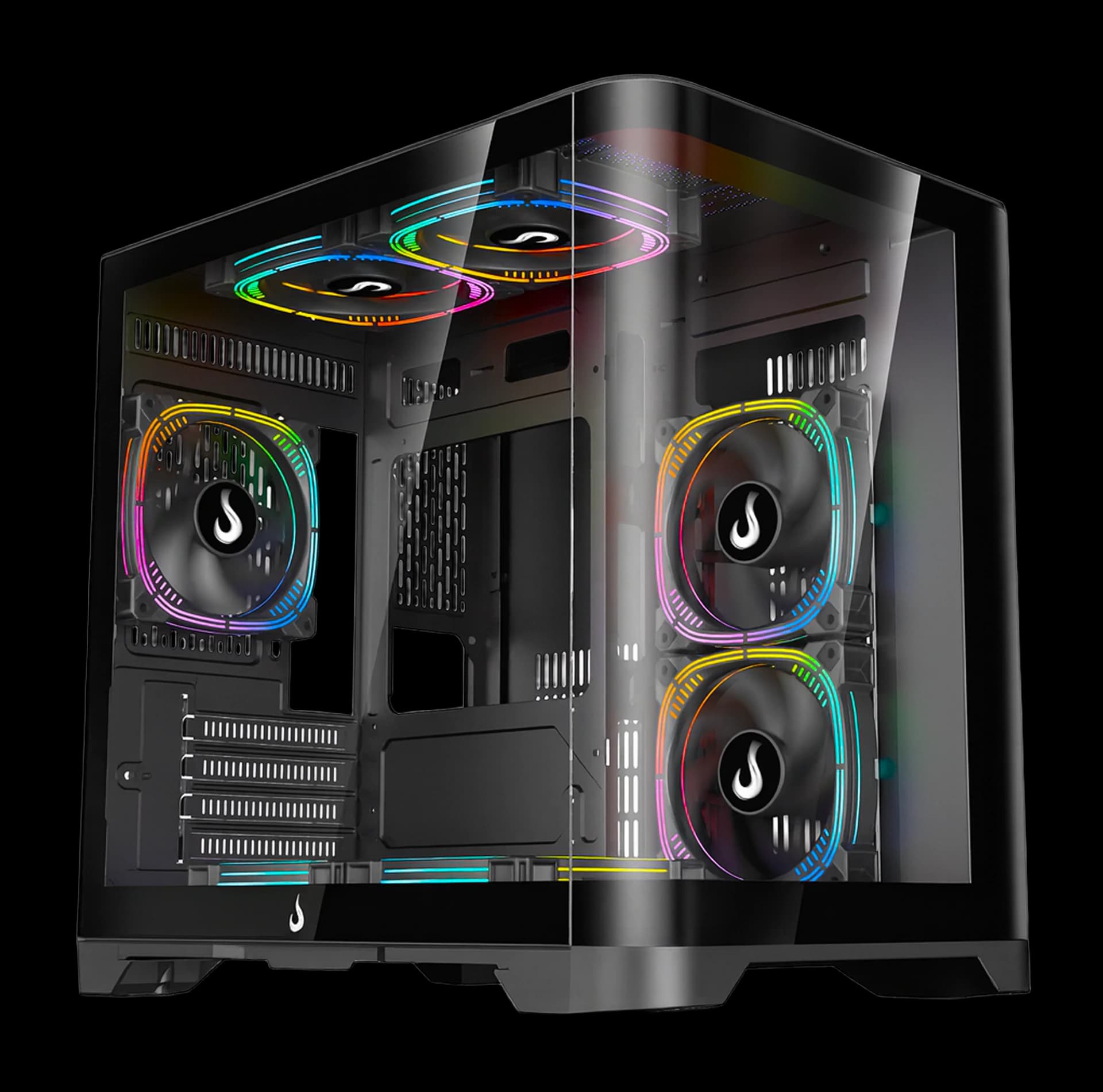 GABINETE GALAXY CURVED BLACK