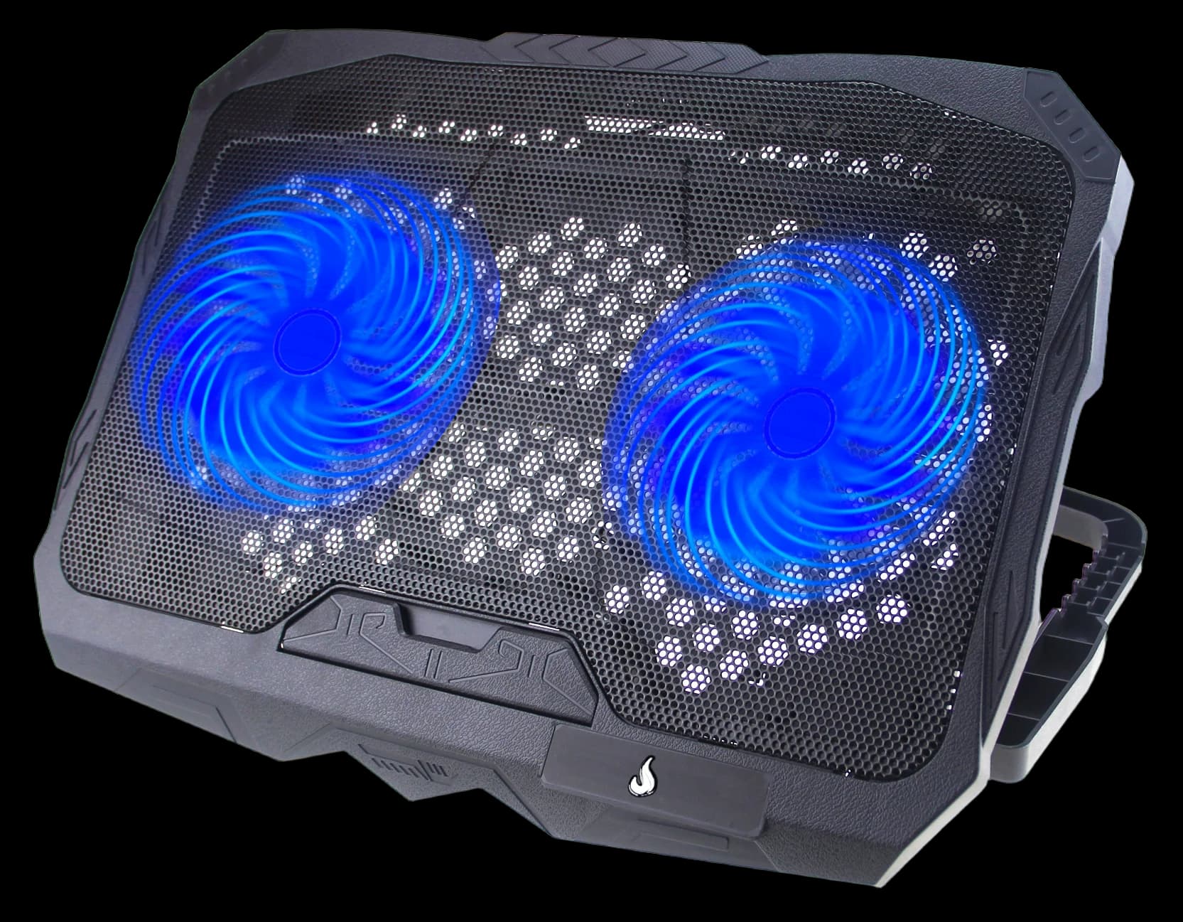 BASE NOTEBOOK GALAXY BLACK X4 LED BLUE