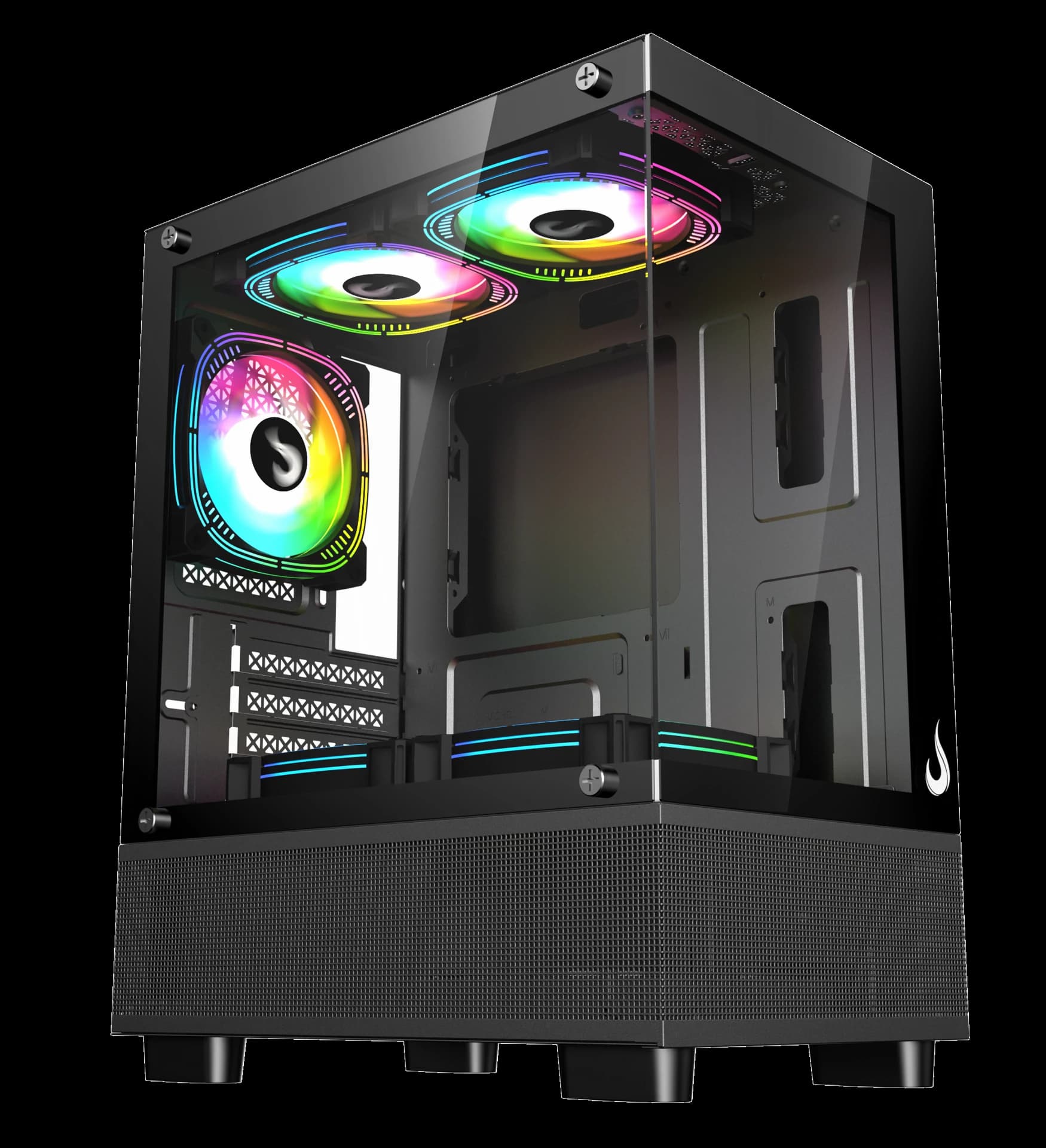 GABINETE CRYSTAL GLASS 02 BLACK