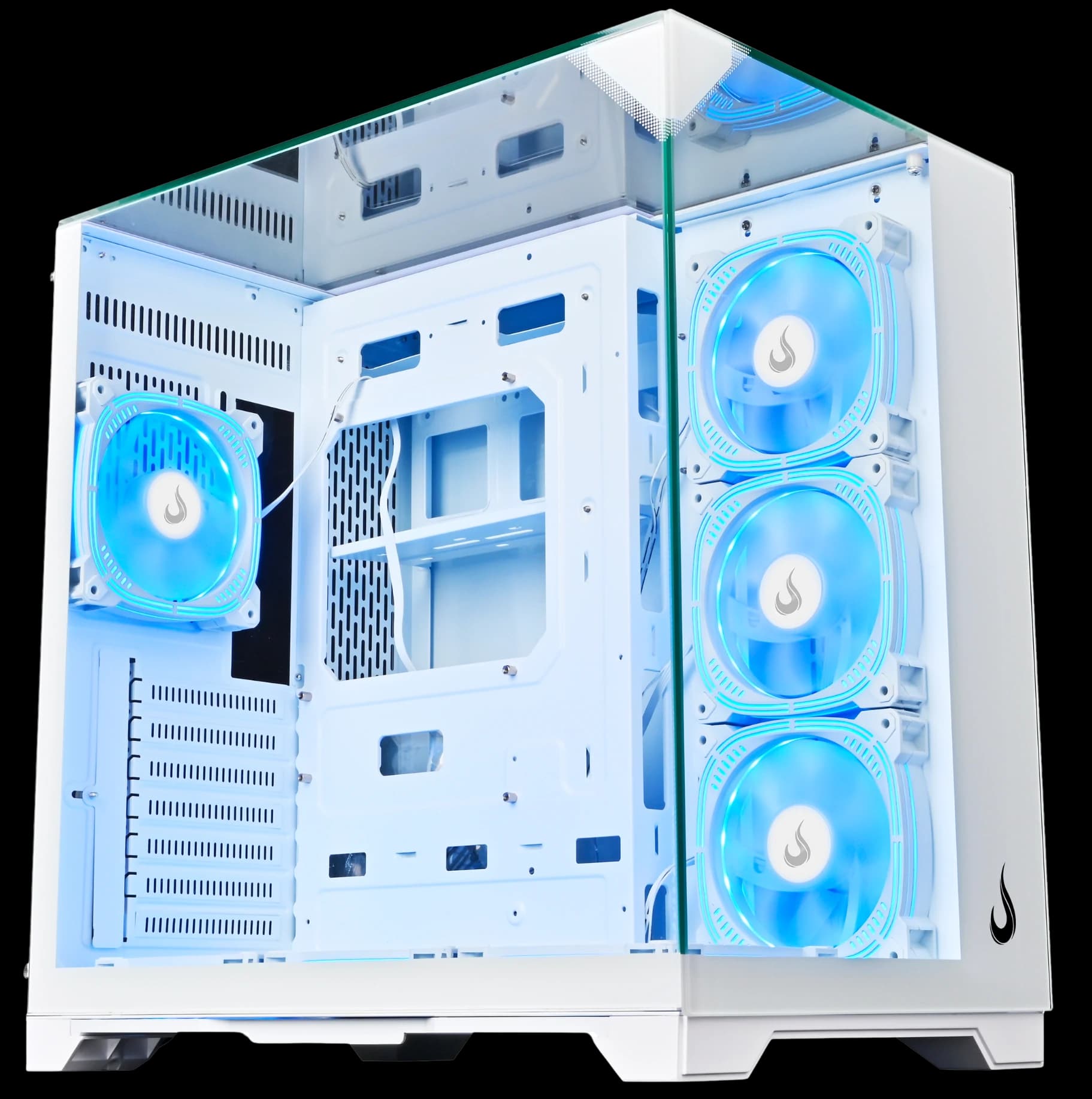 GABINETE GALAXY FULL GLASS WHITE