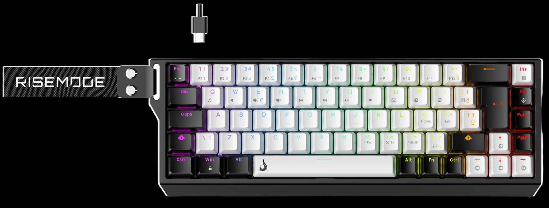 TECLADO MAGNÉTICO GM1 PRO ARGB PRETO