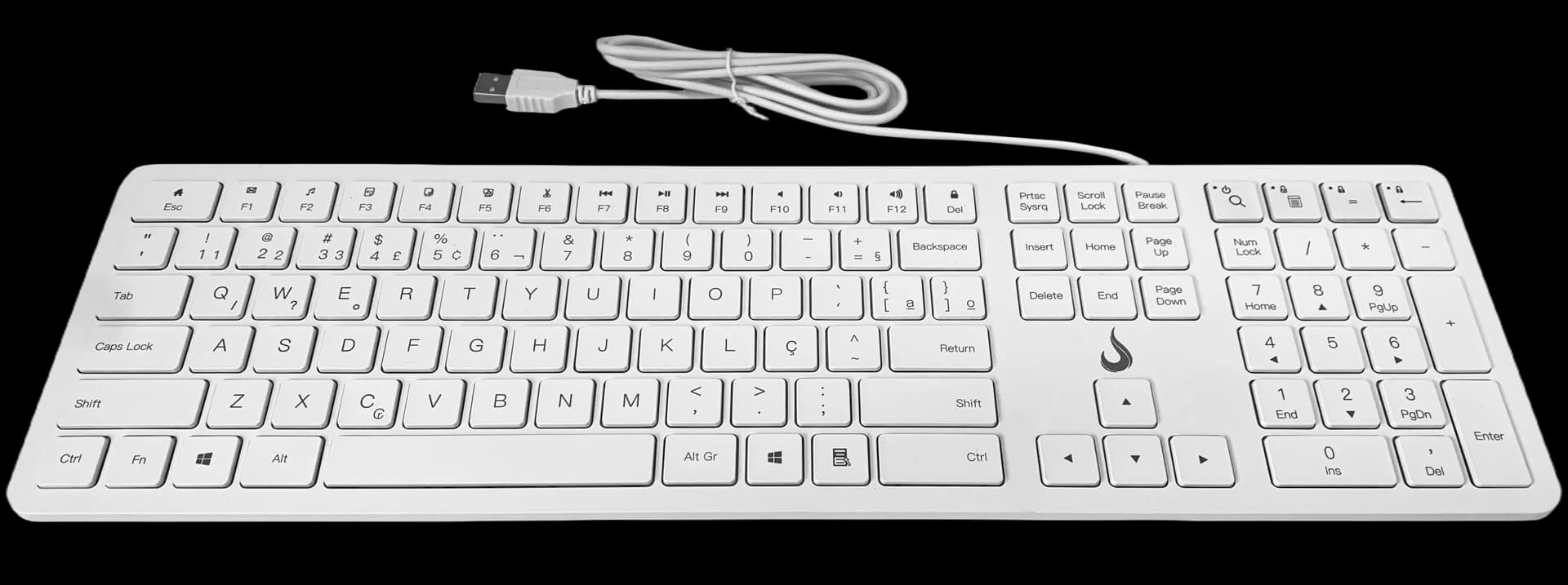 TECLADO SLIM BRANCO