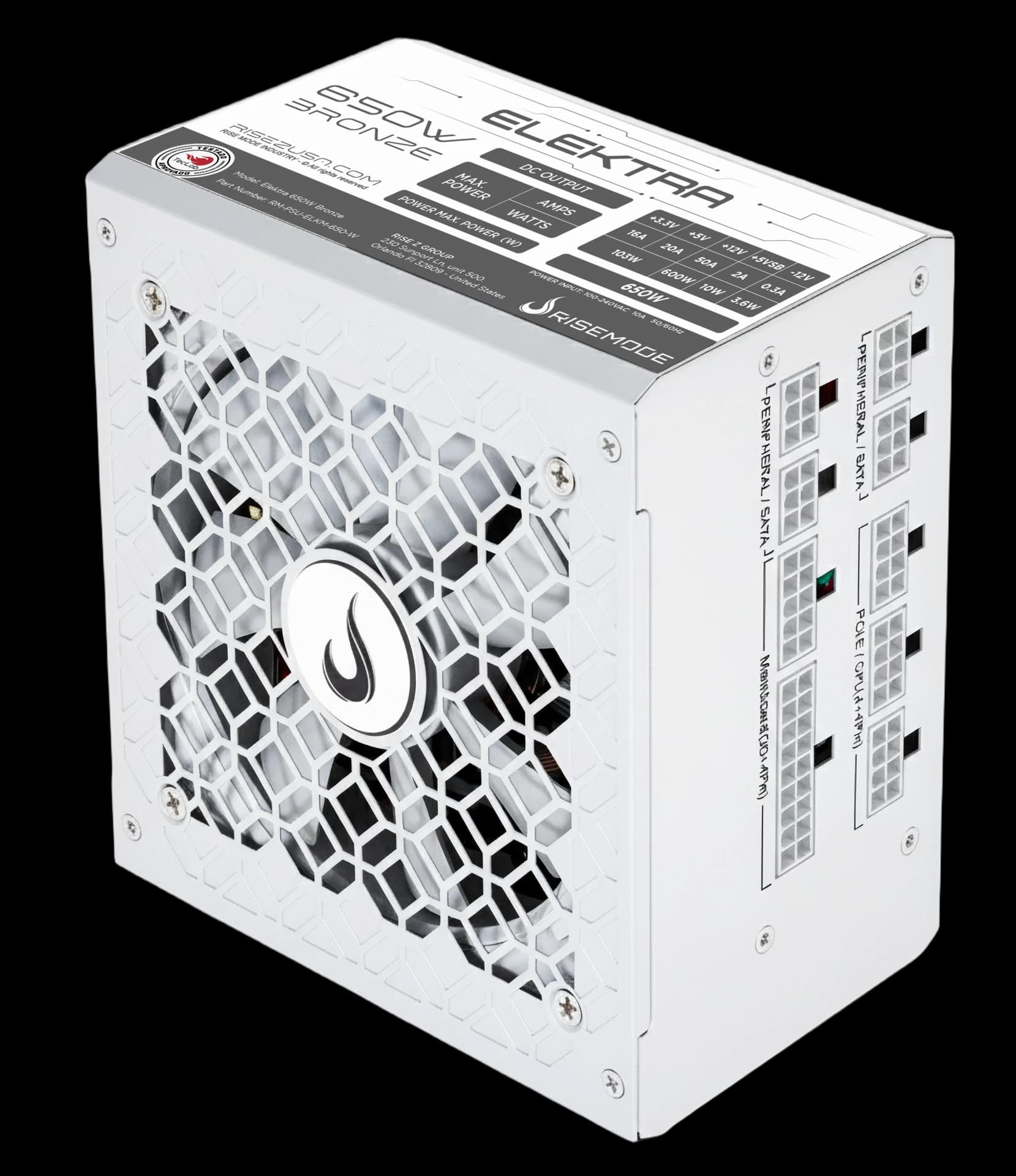 FONTE ELEKTRA 650W WHITE FULL MODULAR