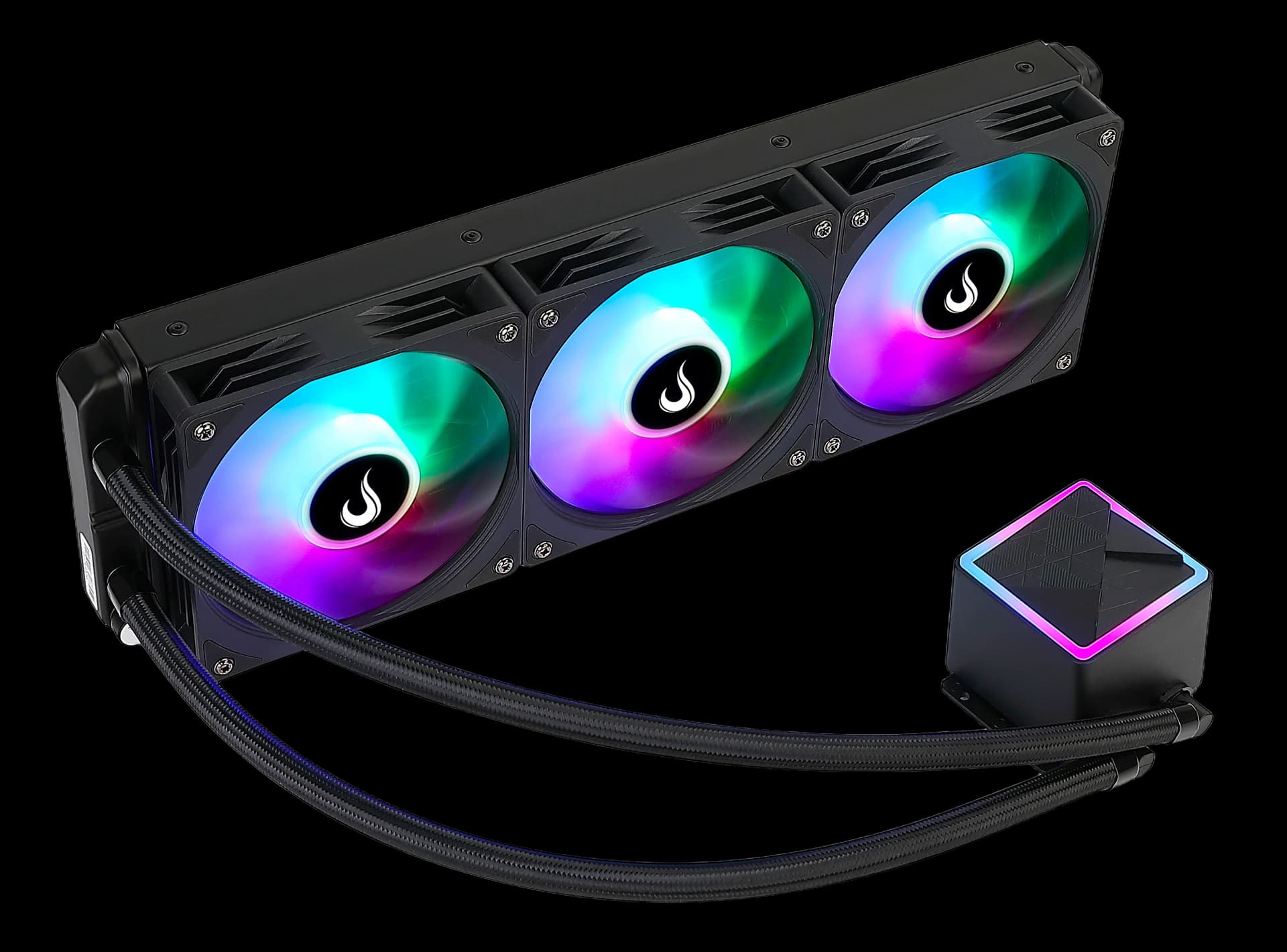 WATER COOLER GAMER BLACK RAINBOW 360MM