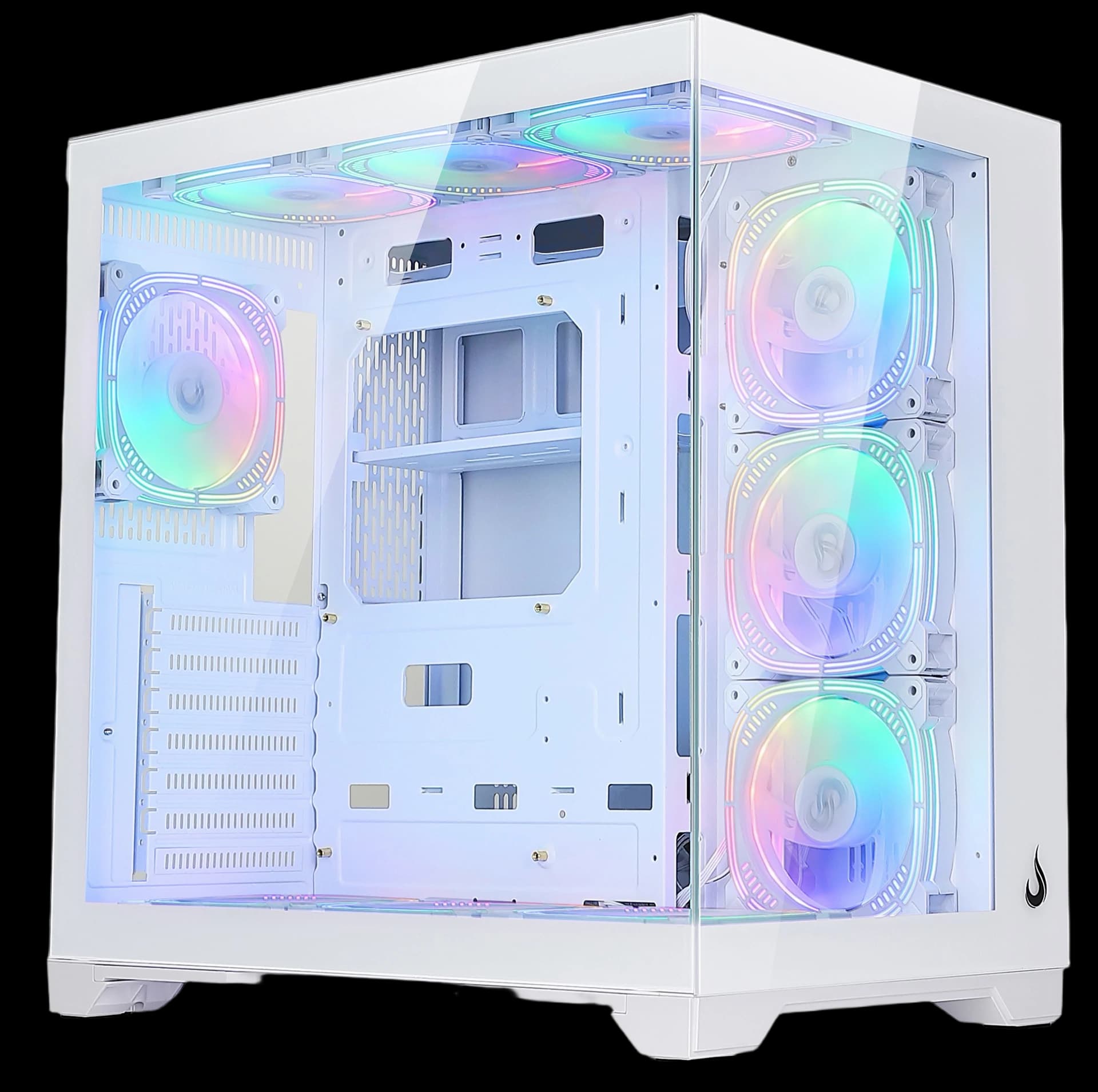 GABINETE GALAXY GLASS STANDARD V2 WHITE ARGB