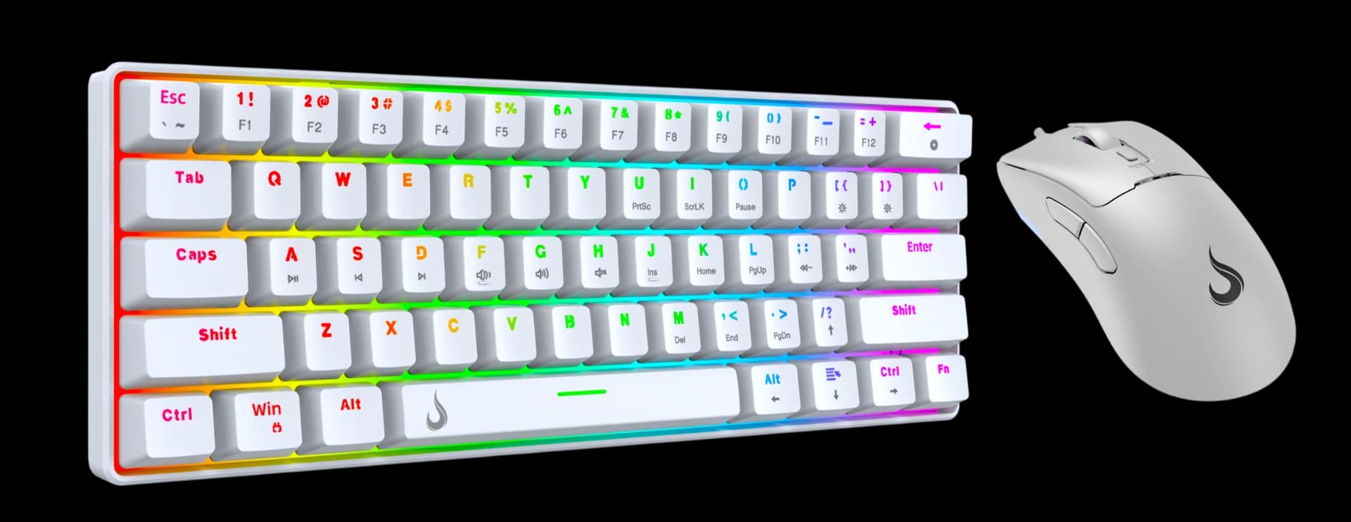 COMBO GAMER SET 02 WHITE BROWN