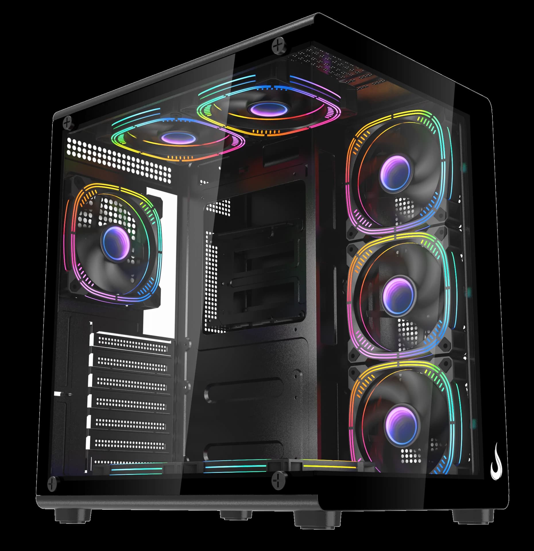 GABINETE GALAXY GLASS X BLACK