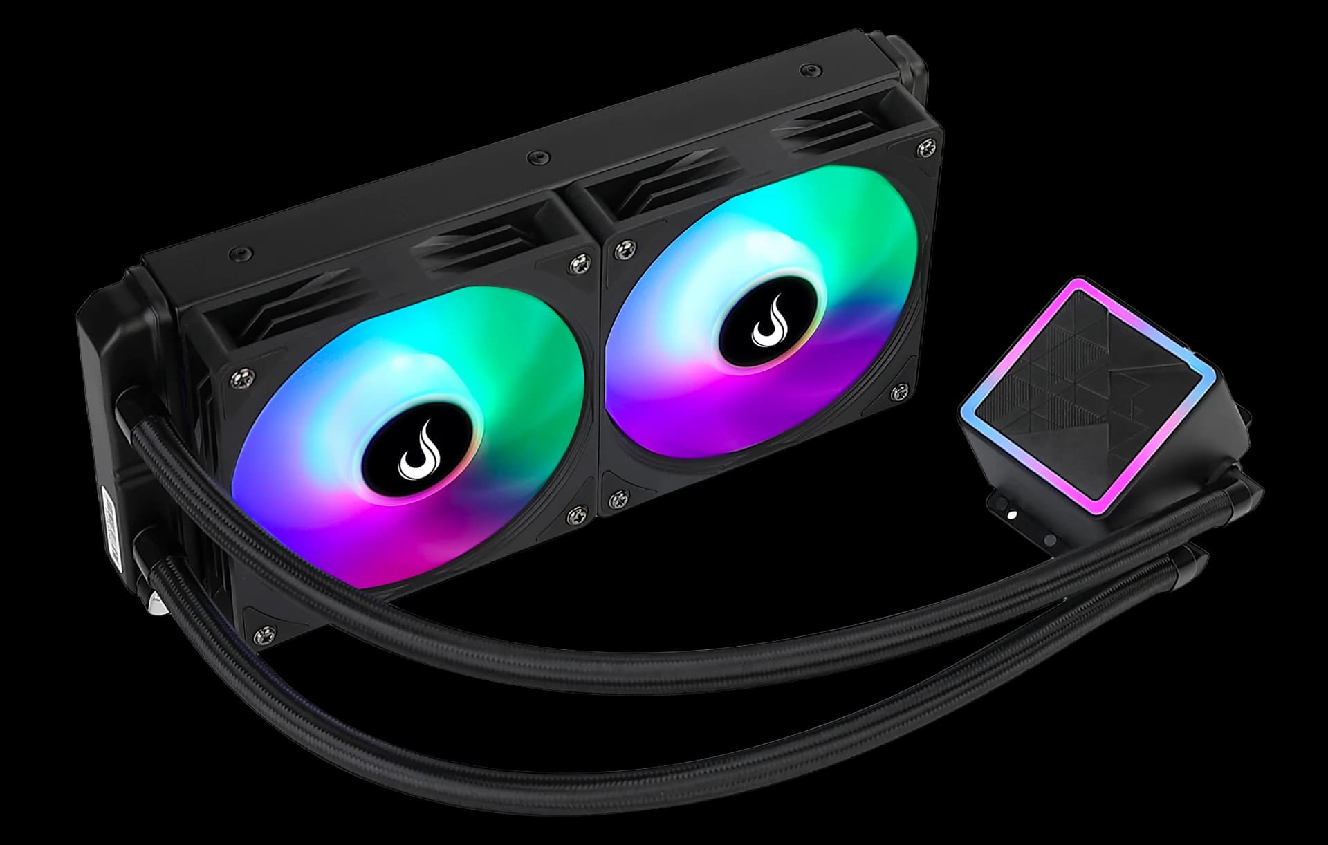 WATER COOLER BLACK 240MM ARGB RAINBOW