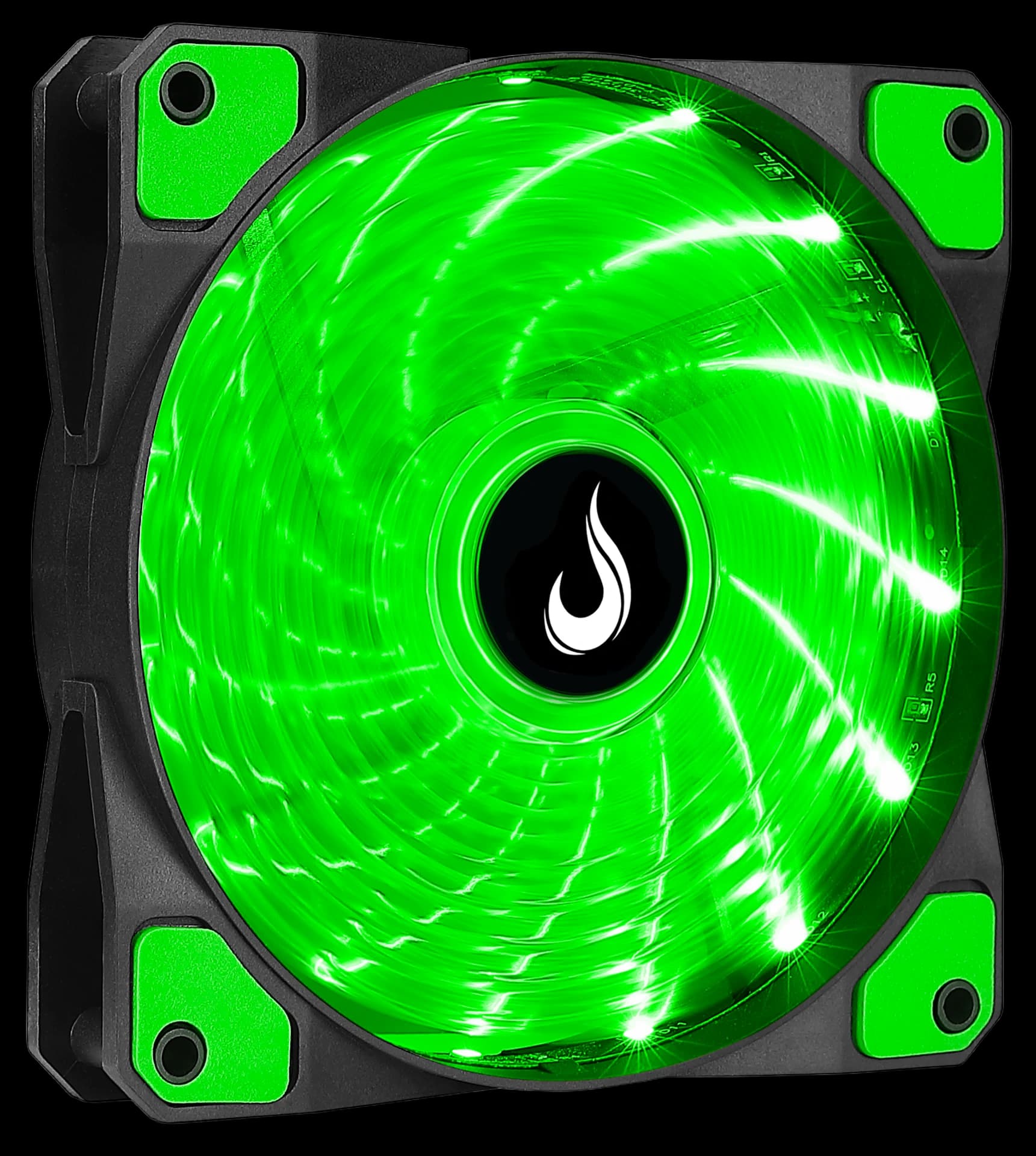 FAN WIND W1 120MM LED GREEN
