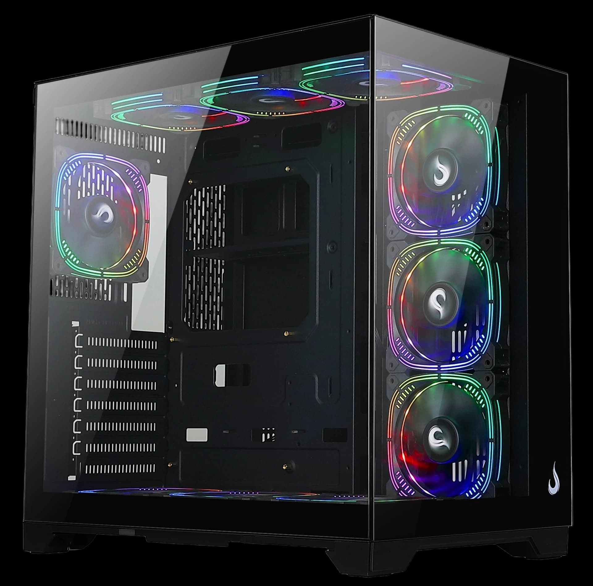 GABINETE GALAXY GLASS STANDARD V2 BLACK ARGB