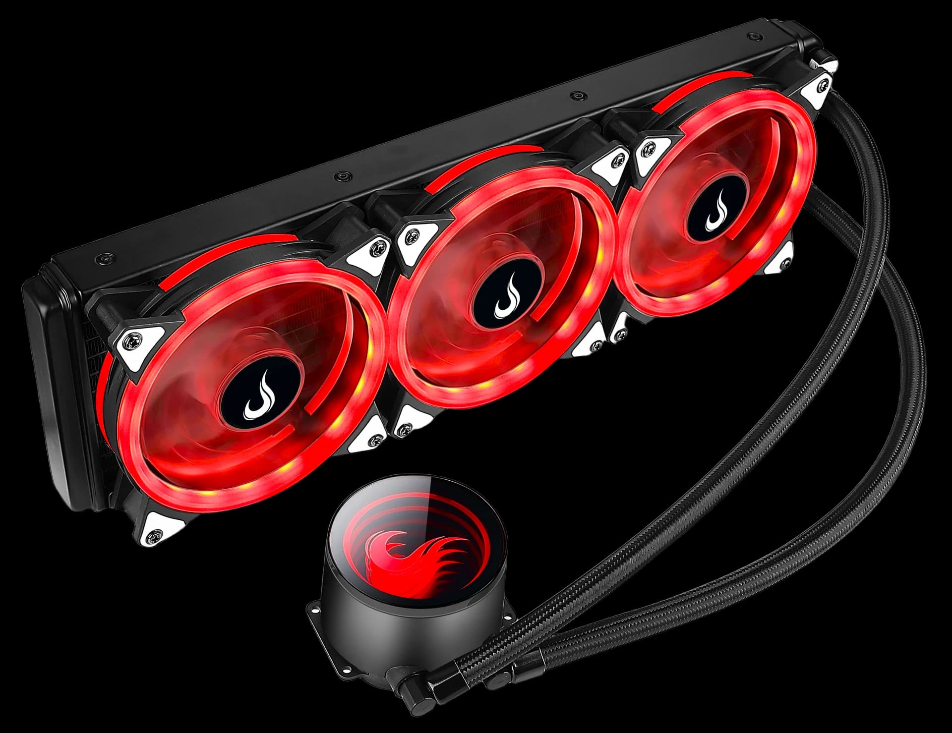 WATER COOLER BLACK 360MM RGB