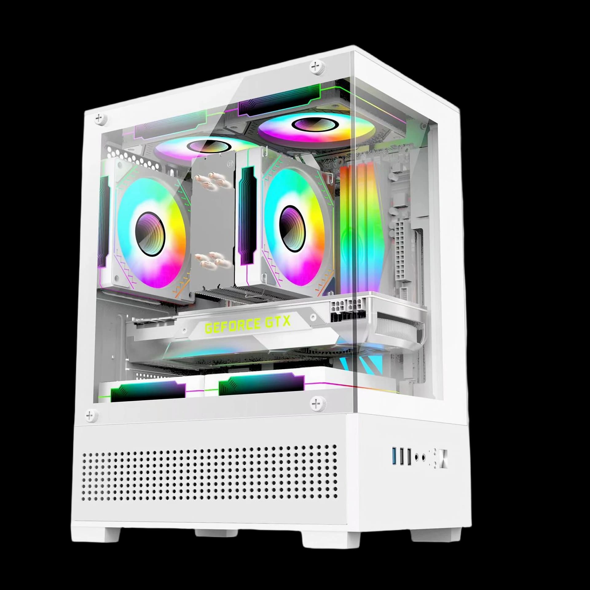 GABINETE PRISMA GLASS 01 WHITE