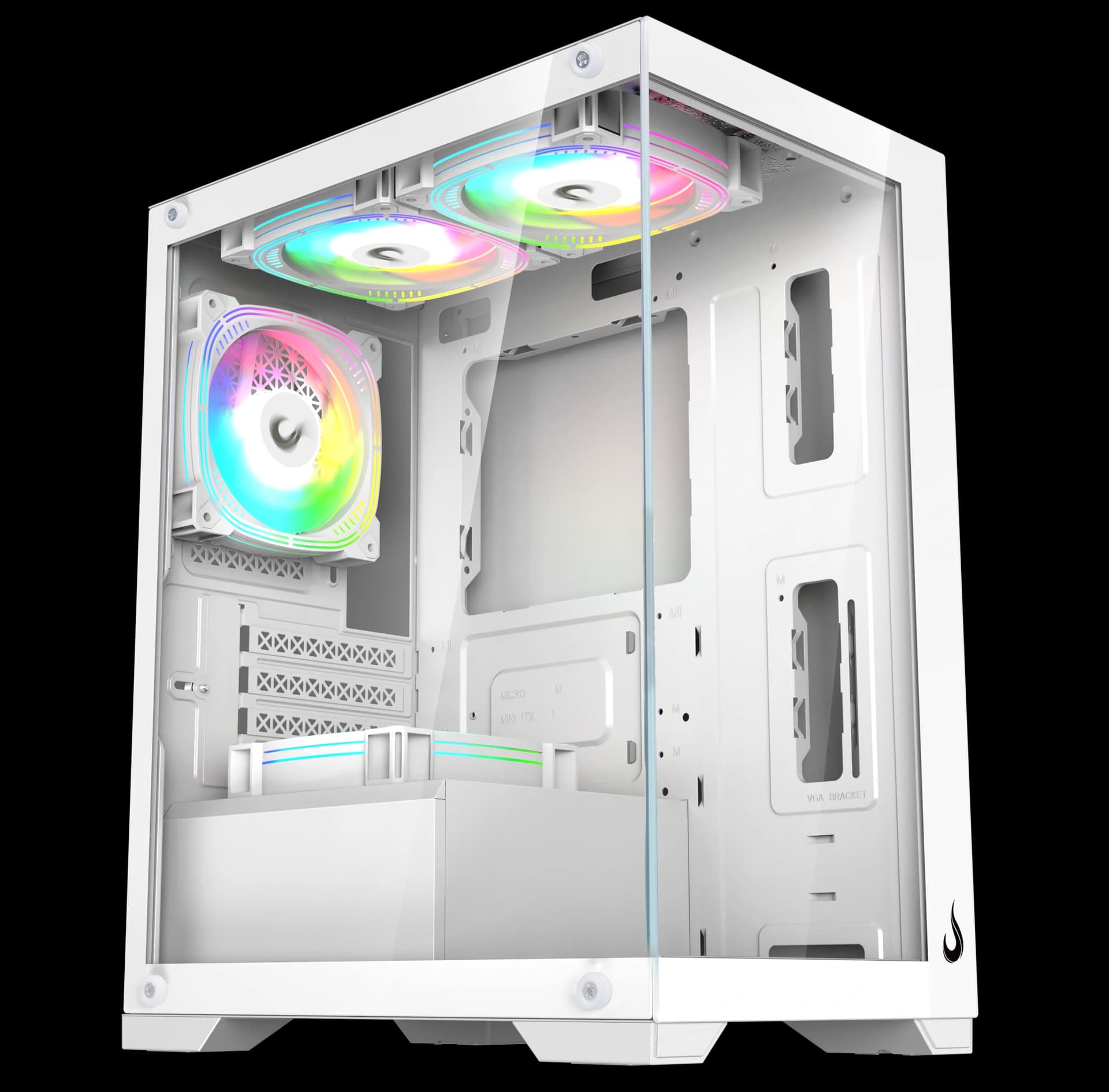 GABINETE CRYSTAL GLASS 01 WHITE