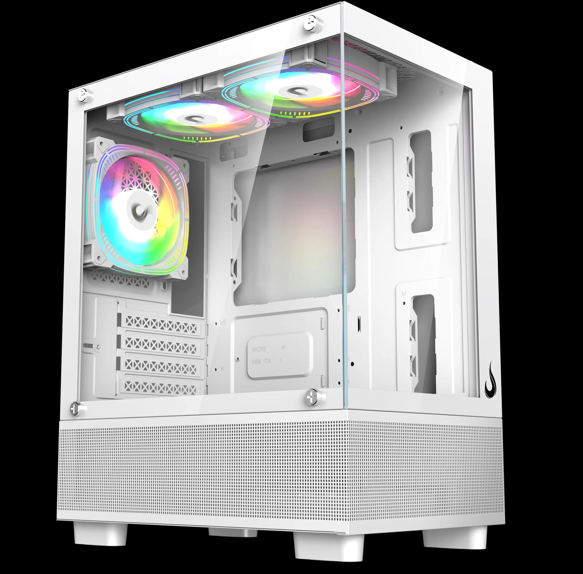 GABINETE CRYSTAL GLASS 02 WHITE
