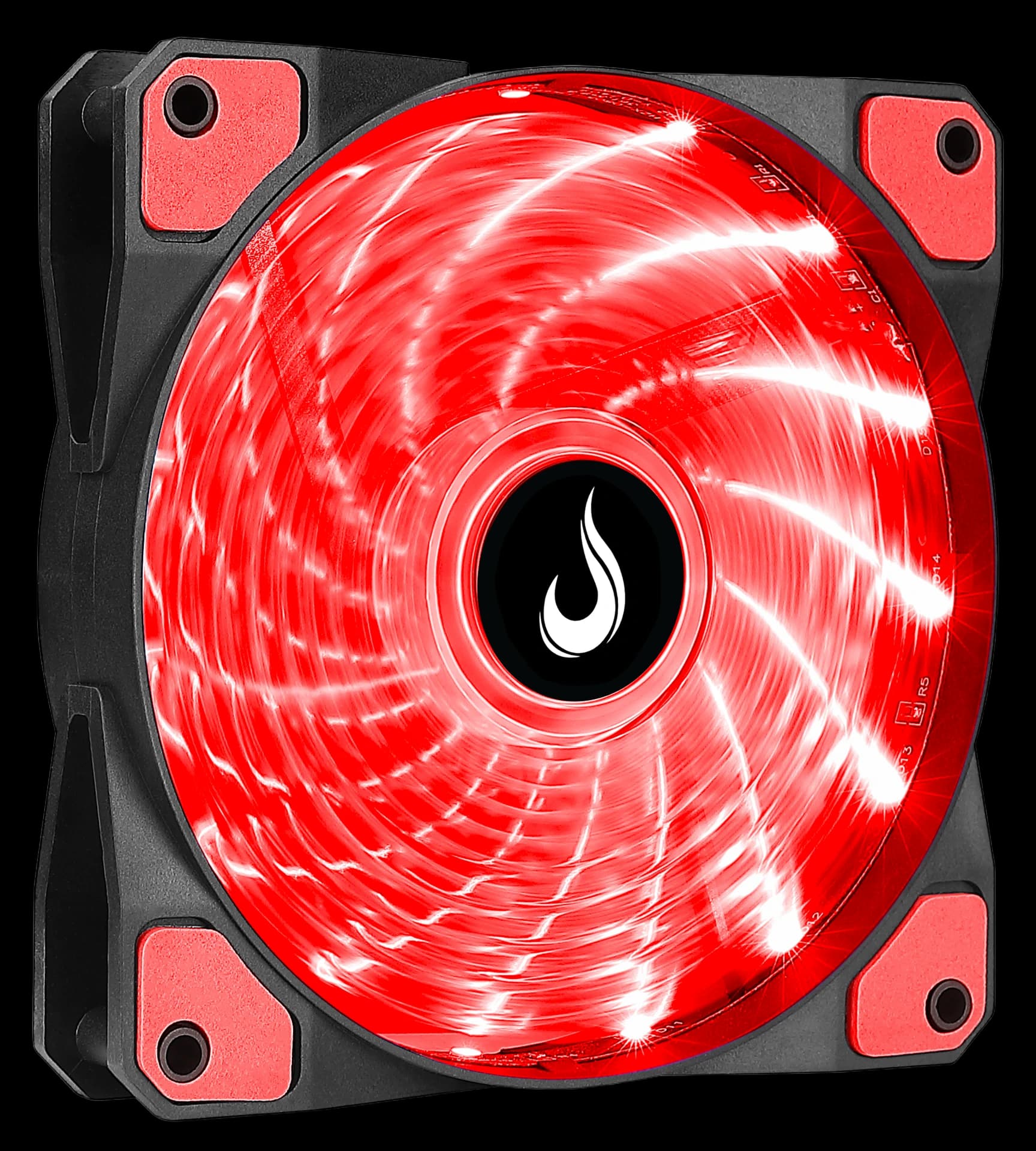 FAN WIND W1 120MM LED RED