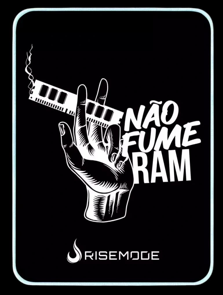 MOUSEPAD RISE GAMING NÃO FUME RAM MÉDIO