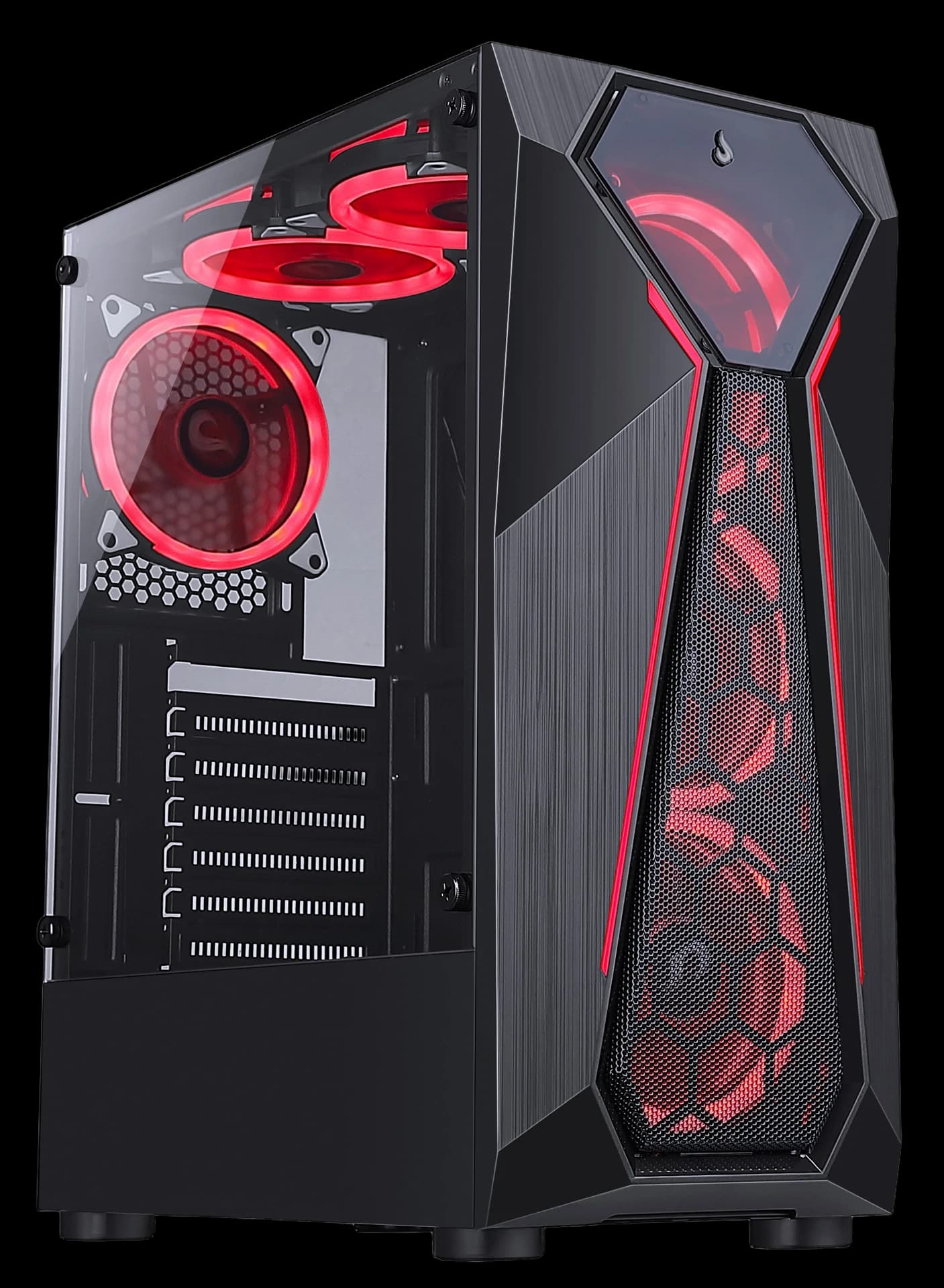GABINETE X4 GLASS BLACK