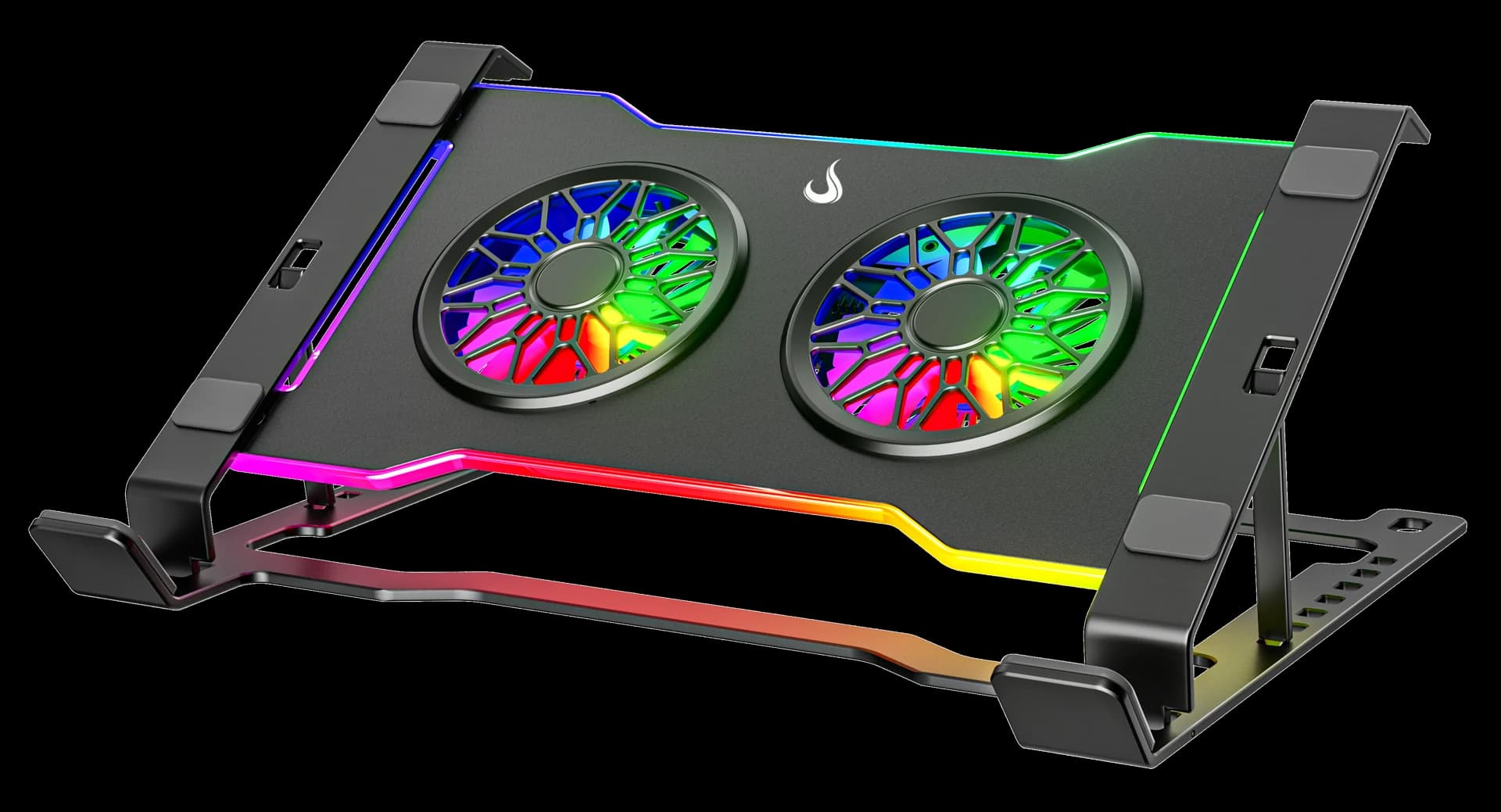 BASE NOTEBOOK GALAXY GRAY X7 RGB CARBON STEEL