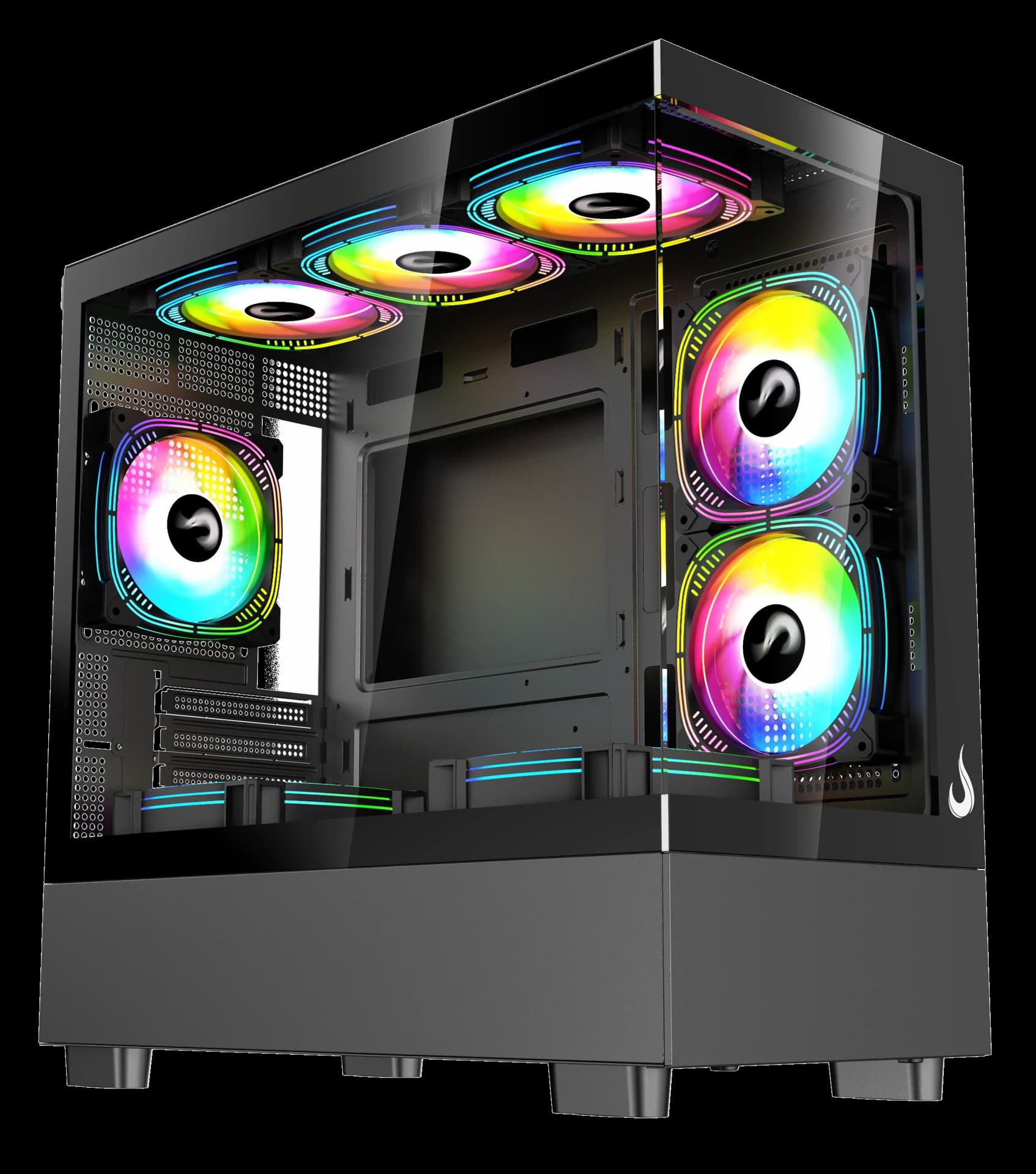 GABINETE CRYSTAL GLASS 03 BLACK