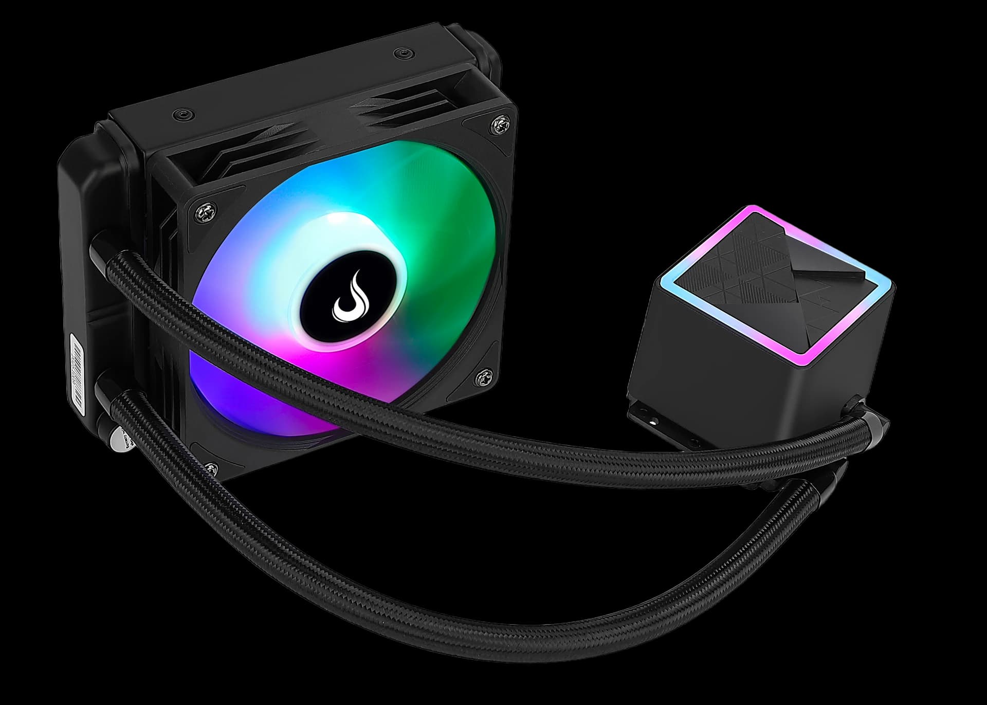WATER COOLER BLACK 120MM RAINBOW