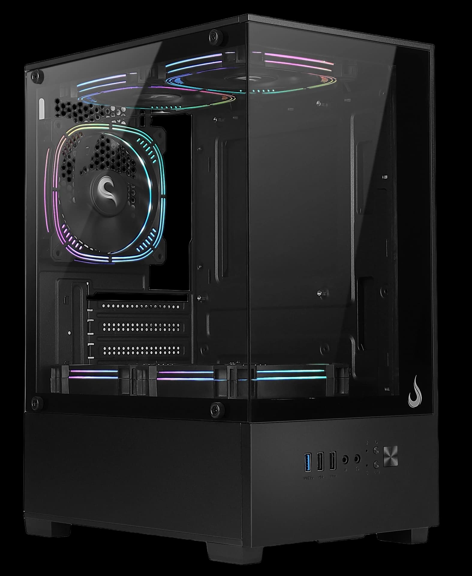 GABINETE PRISMA GLASS 01 BLACK
