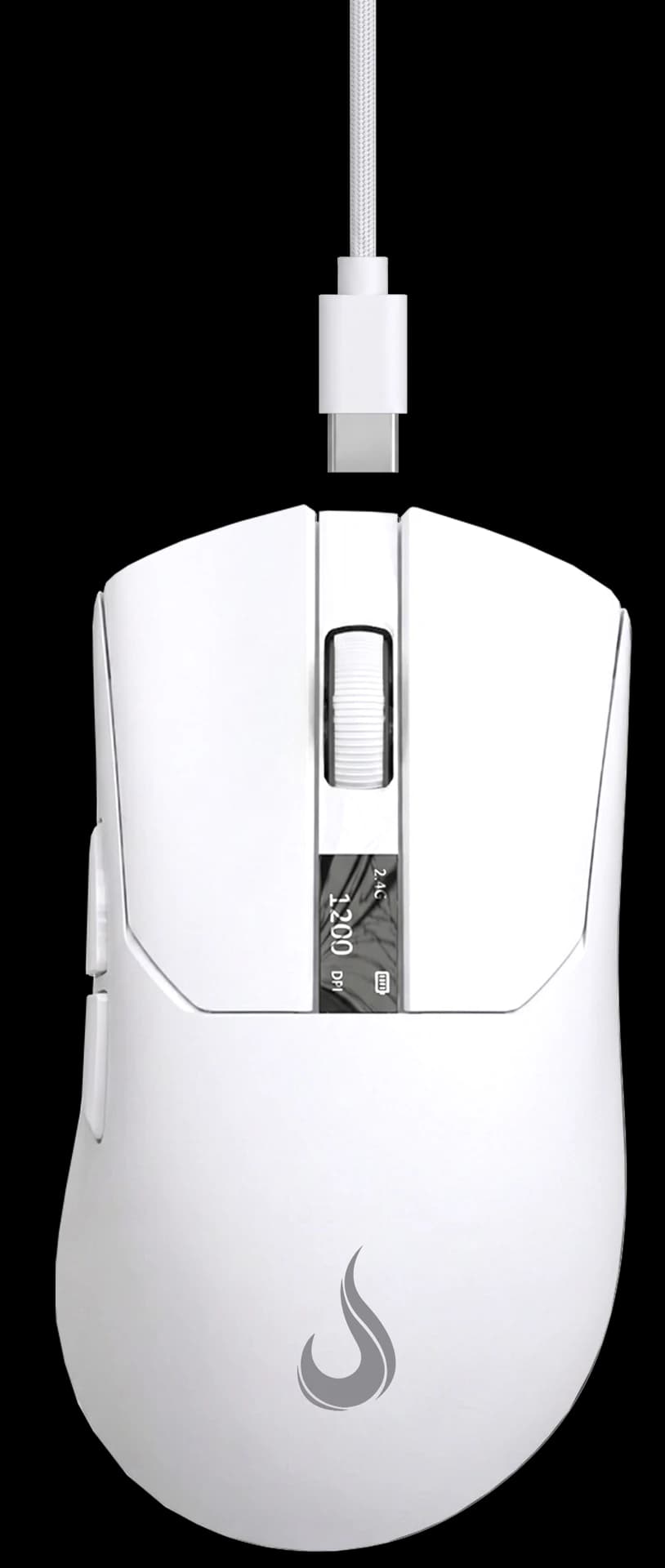 MOUSE GAMER GHOST DISPLAY WHITE
