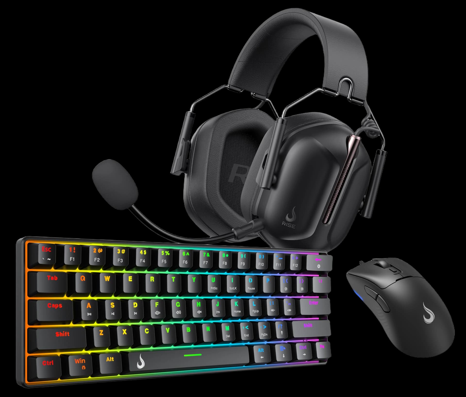 COMBO GAMER FULL SET 03 BLACK SWITCH RED