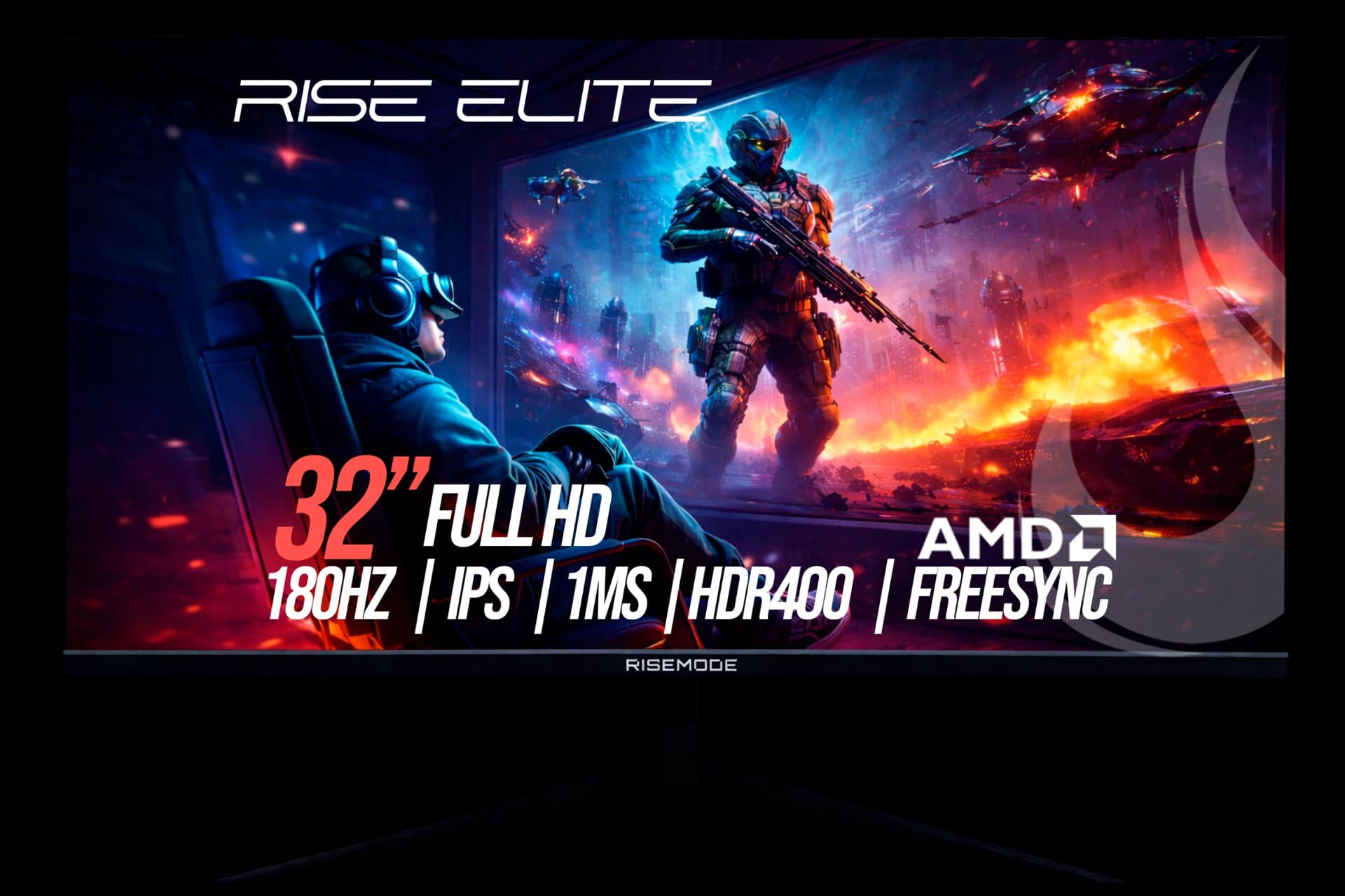 MONITOR GAMER PRIME 32” FULL HD 180HZ 1MS IPS FREESYNC HDR400