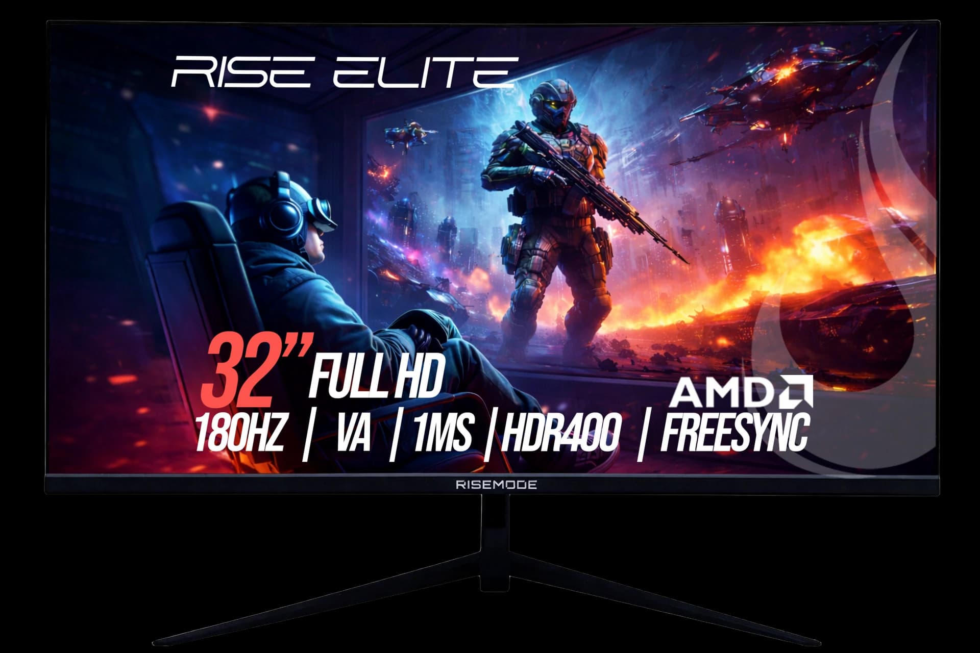 MONITOR GAMER CURVO ELITE 32” FULL HD 180HZ 1MS VA FREESYNC HDR400