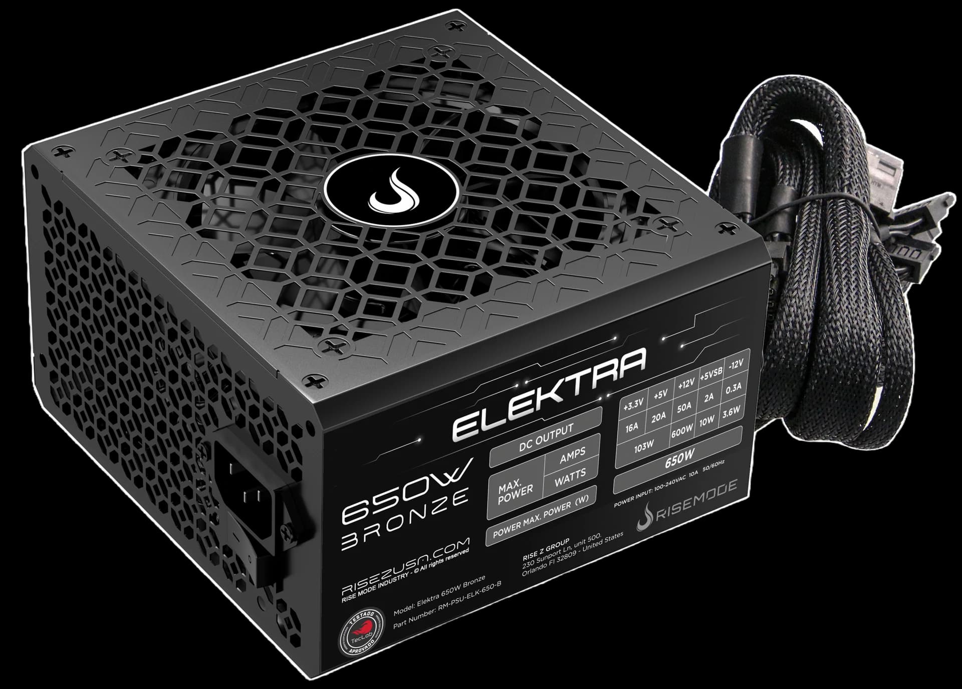 FONTE ELEKTRA 650W BLACK