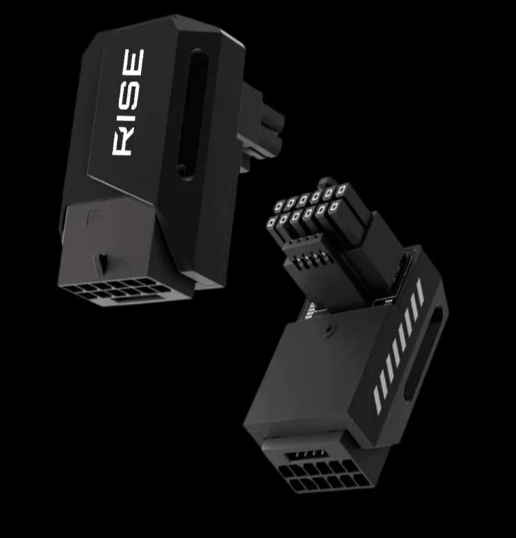ADAPTADOR PCIE 5.0 12VHPWR 90 GRAUS STANDARD BLACK