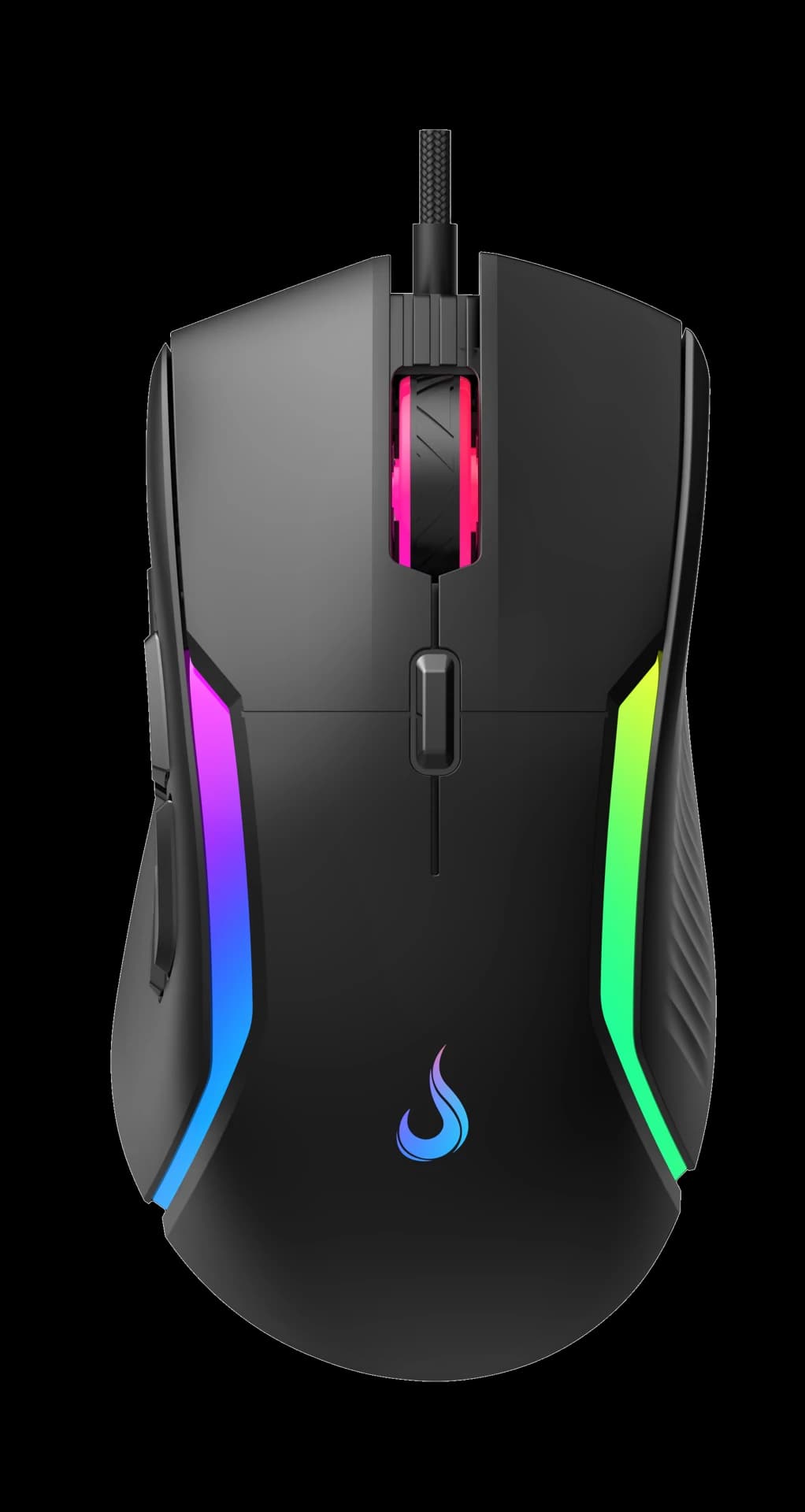 MOUSE GAMER LASER BLACK RGB