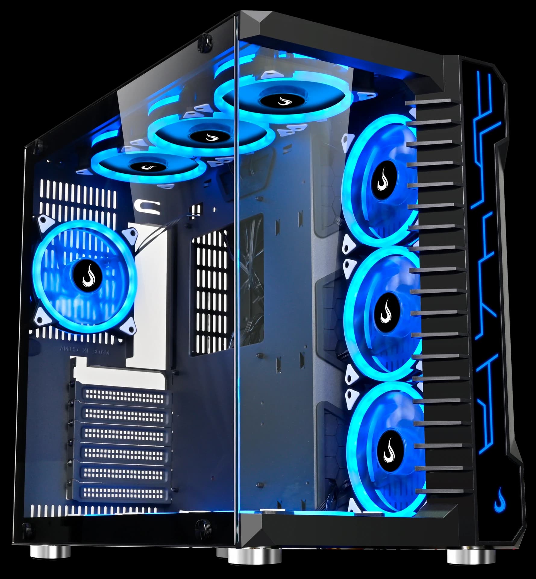 GABINETE GALAXY GLASS BLACK