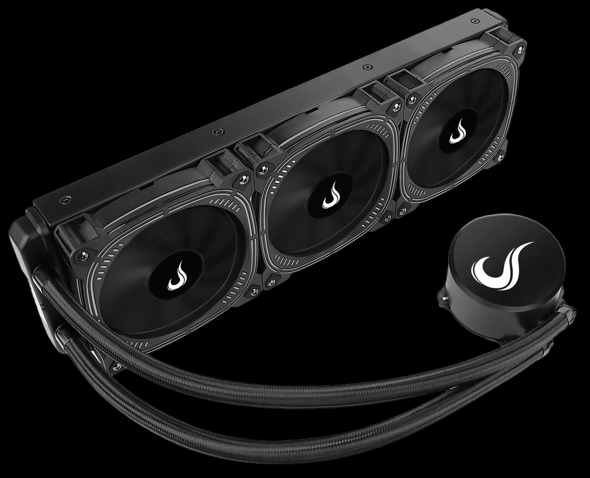 WATER COOLER ALL BLACK 360MM