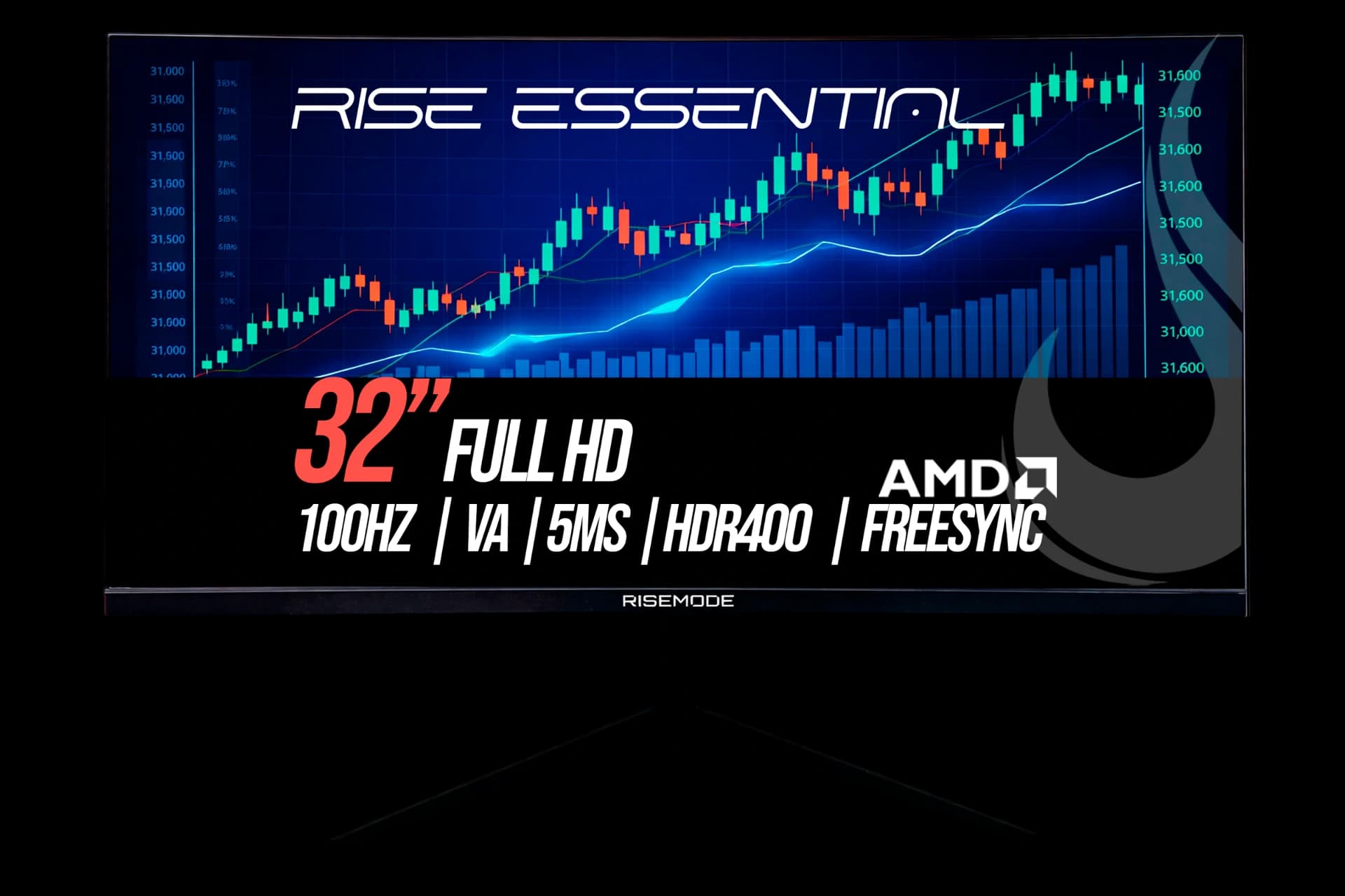 MONITOR GAMER CURVO ESSENTIAL 32” FULL HD 100HZ IPS FREESYNC HDR400