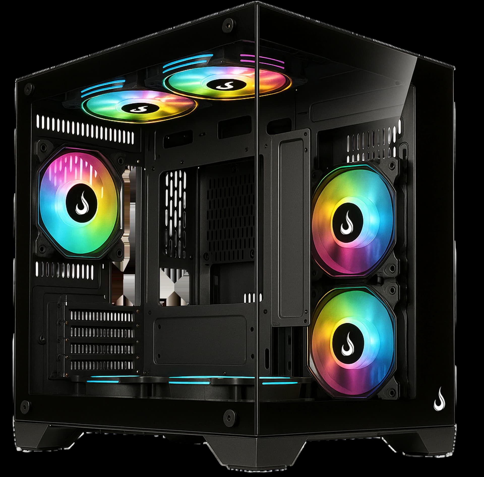 GABINETE GALAXY GLASS M MINI BLACK